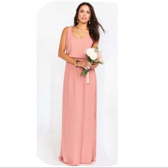 SMYM Rosebud Chiffon Kendall Maxi Dress NWOT - Picture 1 of 8